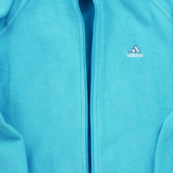 Veste polaires homme manches longues bleu Adidas Col Montant