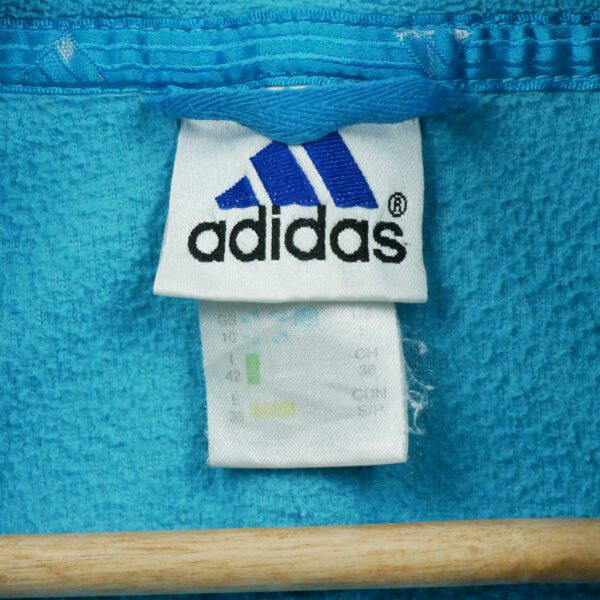 Veste polaires homme manches longues bleu Adidas Col Montant