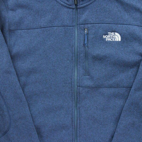 Veste polaires homme manches longues marine The North Face Motif chine Col Montant