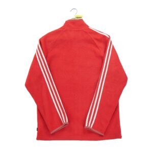 Veste polaires homme manches longues rouge Adidas Col Montant
