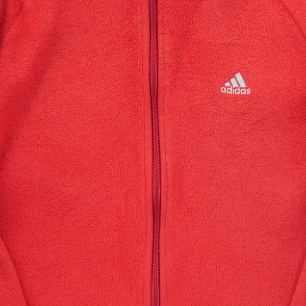 Veste polaires homme manches longues rouge Adidas Col Montant