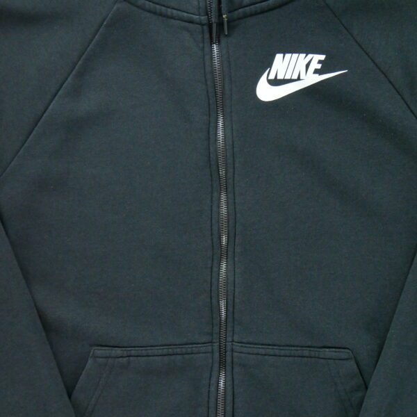 Sweat à capuche Homme  Full zip Noir – Image 4