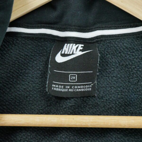 Sweat à capuche Homme  Full zip Noir – Image 6
