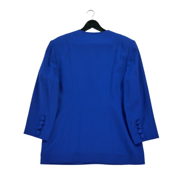 Blazer femme manches longues bleu Dior Col Officier