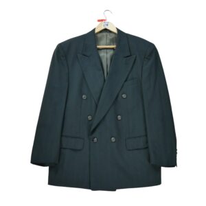 Blazer homme manches longues noir Burberry Motif a rayures Col Officier