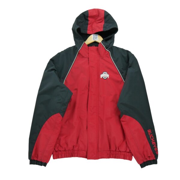 Blouson homme manches longues rouge NCAA Col Montant Equipe Ohio State