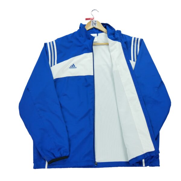 Coupe vent homme manches longues bleu Adidas Col Montant