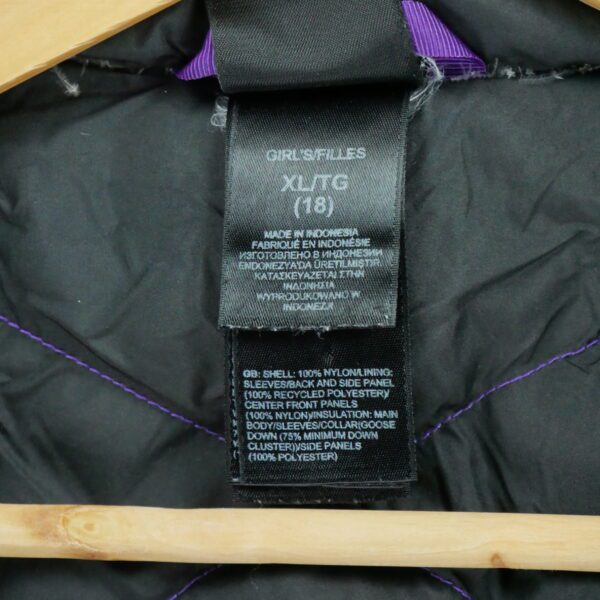 Doudoune enfant manches longues violet The North Face Col Montant