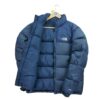 Doudoune homme manches longues marine The North Face Col Montant