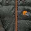 Doudoune homme manches longues marron NFL Col Montant Equipe Cleveland Browns