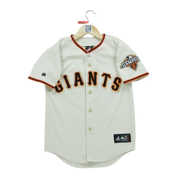 Maillot manches courtes enfant beige Majestic Equipe San Francisco Giants