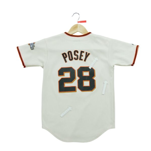 Maillot manches courtes enfant beige Majestic Equipe San Francisco Giants