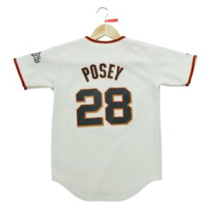 Maillot manches courtes enfant beige Majestic Equipe San Francisco Giants