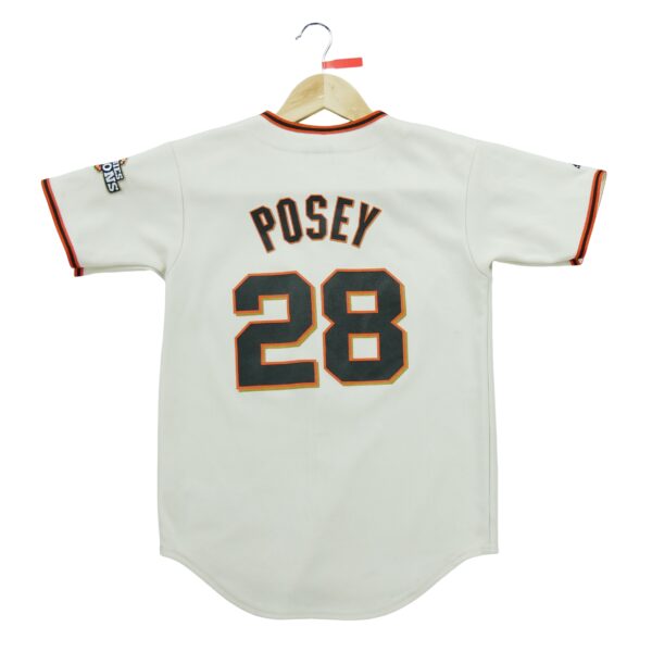 Maillot manches courtes enfant beige Majestic Equipe San Francisco Giants
