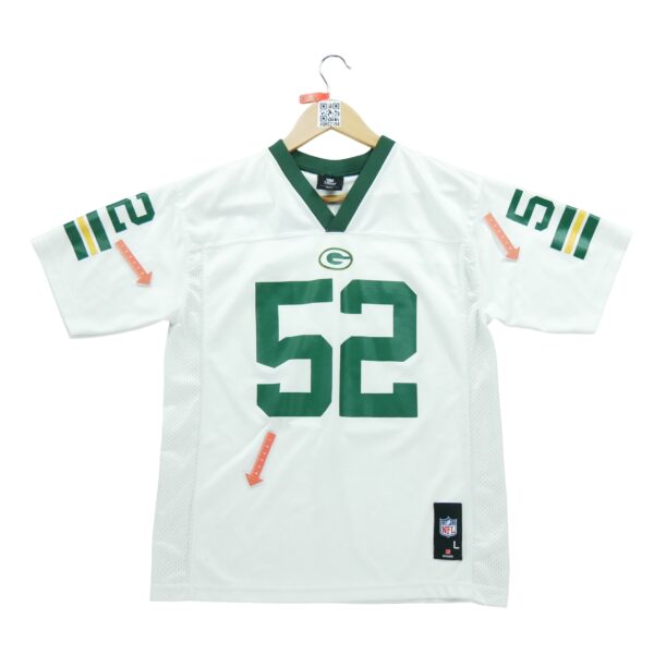 Maillot manches courtes enfant blanc NFL Equipe Green Bay Packers