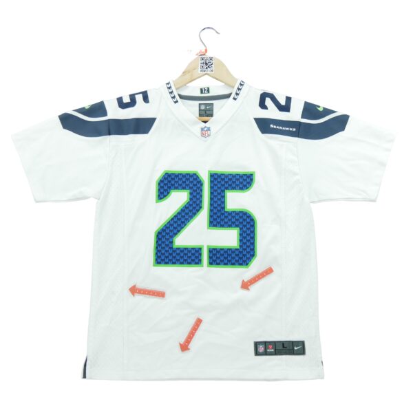 Maillot manches courtes enfant blanc Nike Equipe Seattle Seahawks