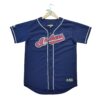 Maillot manches courtes enfant marine Majestic Equipe Cleveland Guardians