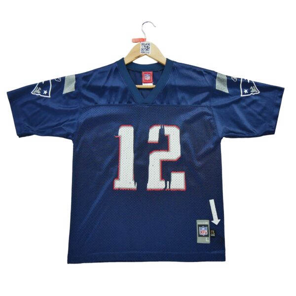 Maillot manches courtes enfant marine Reebok Equipe New England Patriots