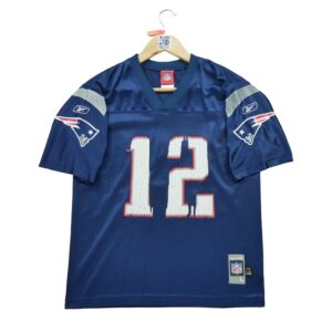 Maillot manches courtes enfant marine Reebok Equipe New England Patriots
