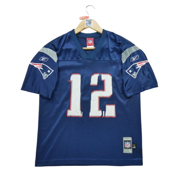 Maillot manches courtes enfant marine Reebok Equipe New England Patriots