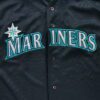 Maillot manches courtes enfant noir Russell Athletic Equipe Seattle Mariners