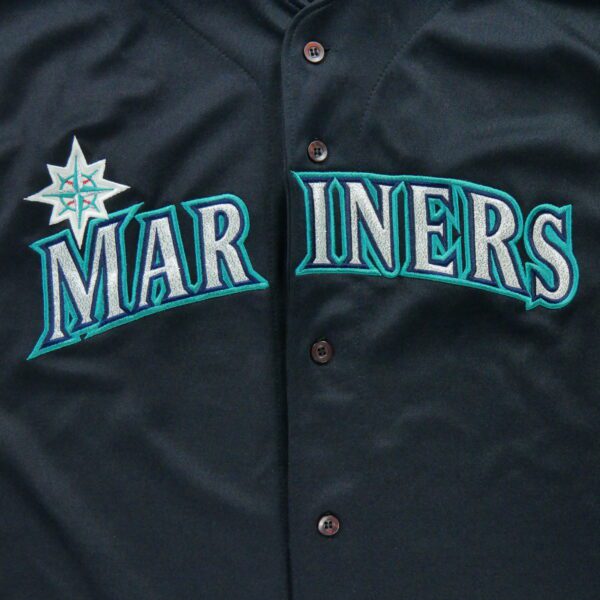 Maillot manches courtes enfant noir Russell Athletic Equipe Seattle Mariners