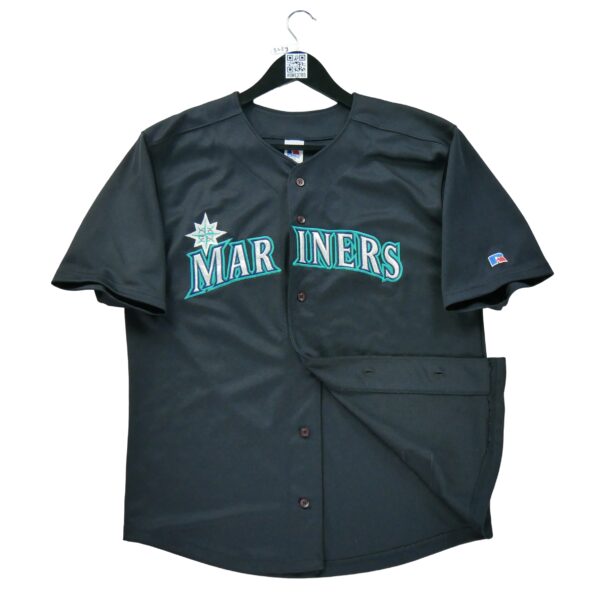 Maillot manches courtes enfant noir Russell Athletic Equipe Seattle Mariners