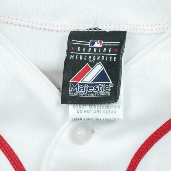 Maillot manches courtes homme blanc Majestic Equipe Red Sox de Boston