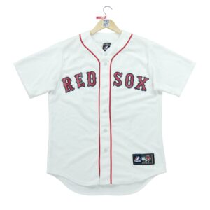 Maillot manches courtes homme blanc Majestic Equipe Red Sox de Boston