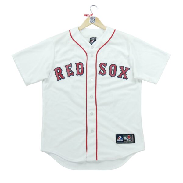 Maillot manches courtes homme blanc Majestic Equipe Red Sox de Boston