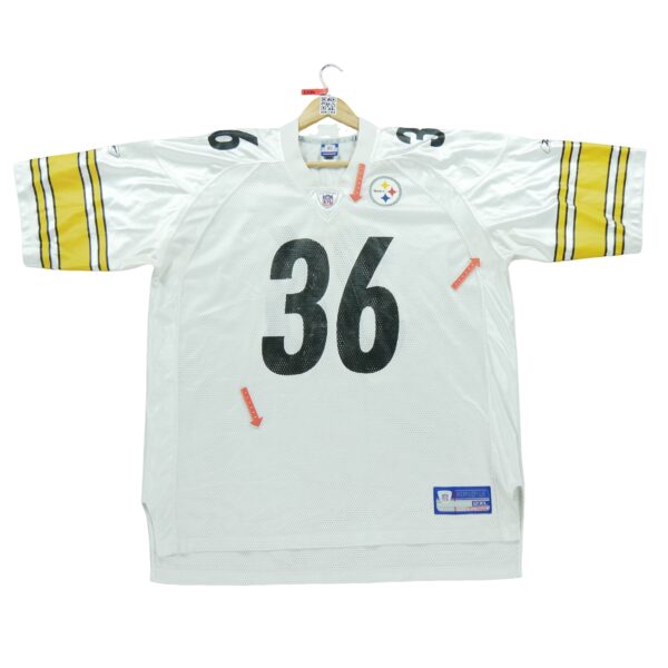 Maillot manches courtes homme blanc Reebok Equipe Pittsburgh Steelers