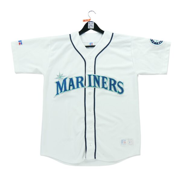 Maillot manches courtes homme blanc Russell Athletic Equipe Seattle Mariners