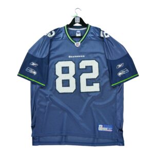 Maillot manches courtes homme marine Reebok Equipe Seattle Seahawks