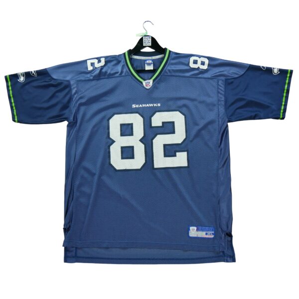 Maillot manches courtes homme marine Reebok Equipe Seattle Seahawks
