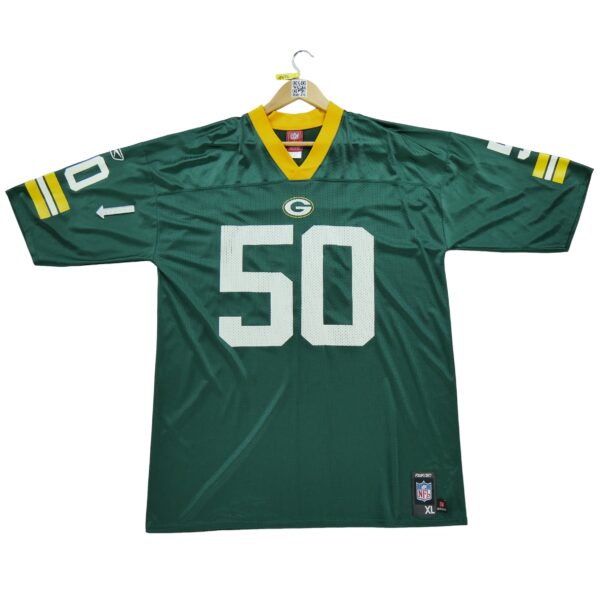 Maillot manches courtes homme vert Reebok Equipe Green Bay Packers