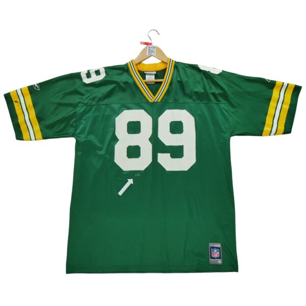 Maillot manches courtes homme vert Reebok Equipe Green Bay Packers