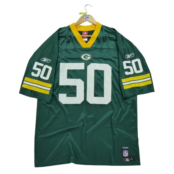 Maillot manches courtes homme vert Reebok Equipe Green Bay Packers