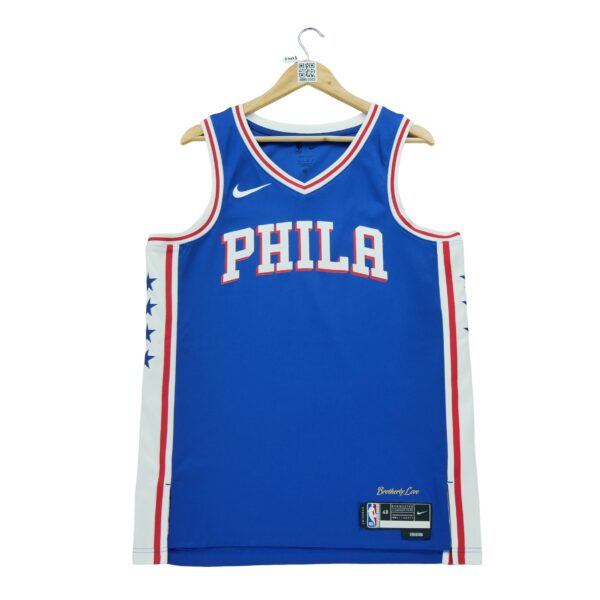 Maillot sans manches homme bleu Nike Equipe Philadelphie 76ers Sixers