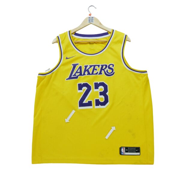 Maillot sans manches homme jaune Nike Equipe Los Angeles Lakers