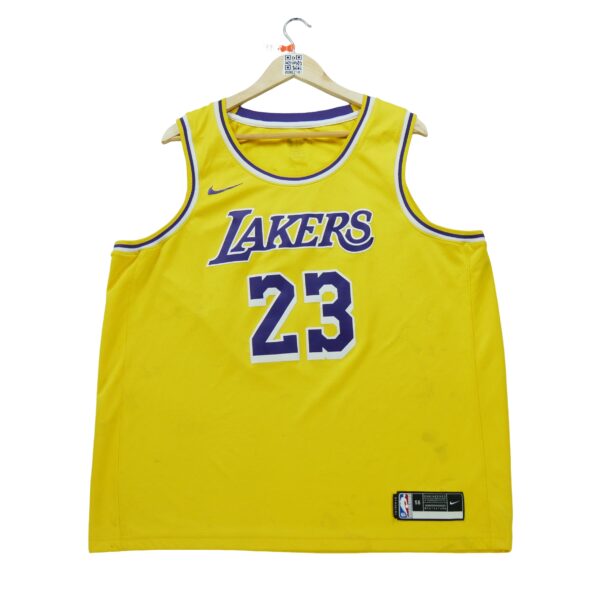 Maillot sans manches homme jaune Nike Equipe Los Angeles Lakers