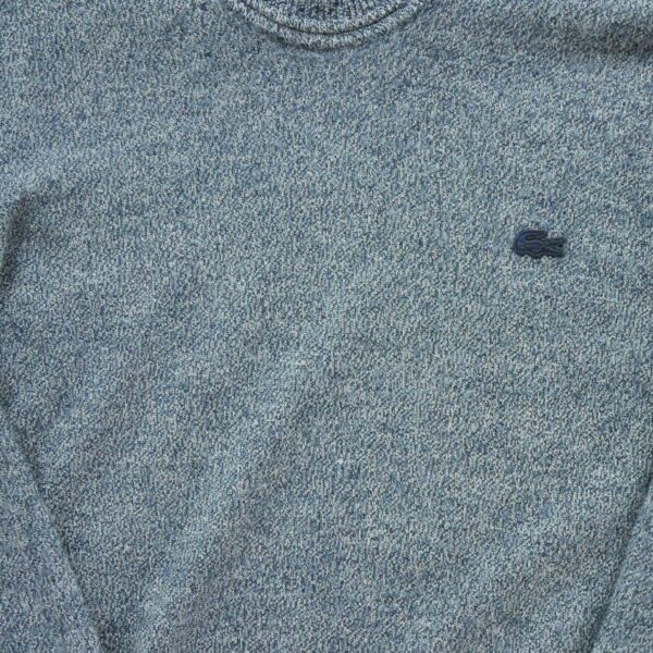 Pull homme manches longues gris Lacoste Motif chine Col Rond