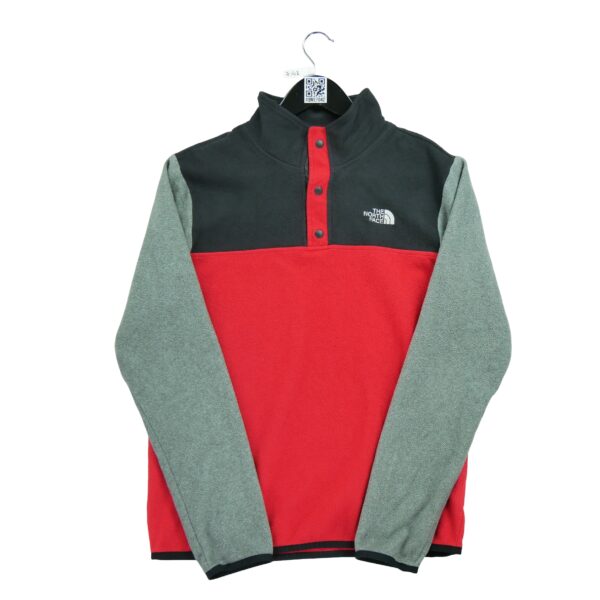 Pull polaires enfant manches longues rouge The North Face Col Montant