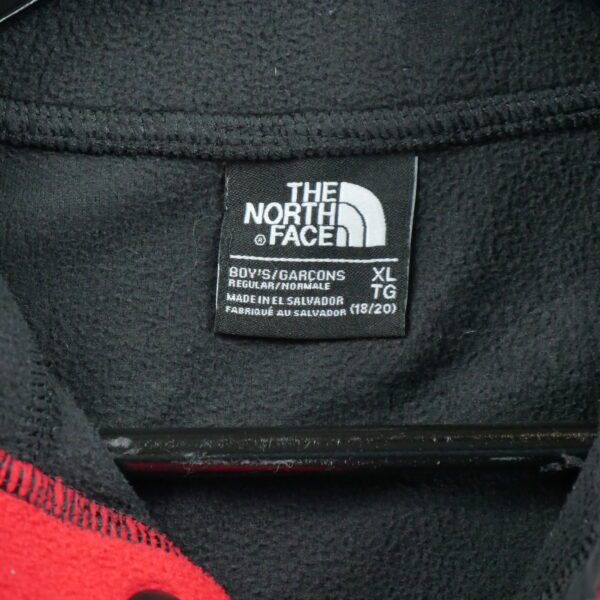 Pull polaires enfant manches longues rouge The North Face Col Montant