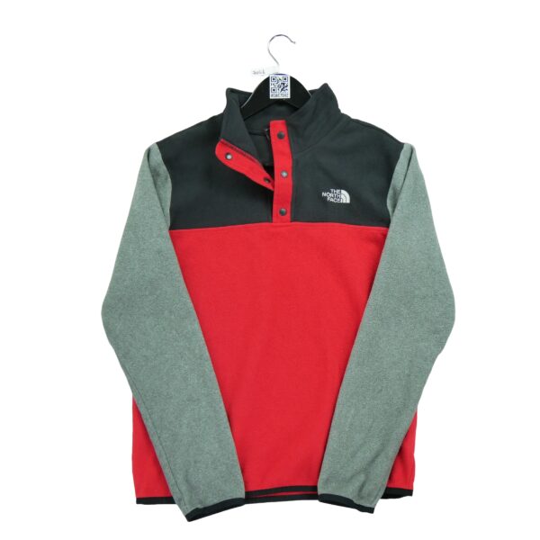 Pull polaires enfant manches longues rouge The North Face Col Montant