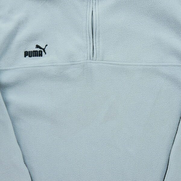 Pull polaires homme manches longues bleu clair Puma Col Montant