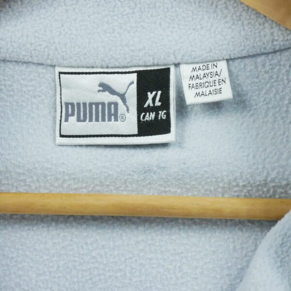 Pull polaires homme manches longues bleu clair Puma Col Montant