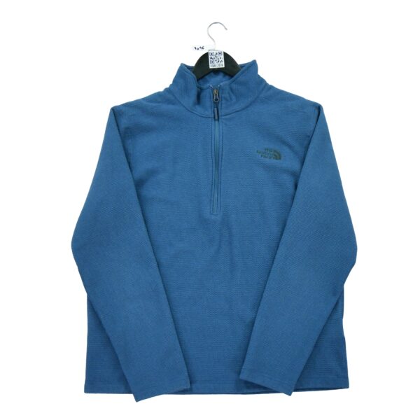Pull polaires homme manches longues bleu The North Face Col Montant