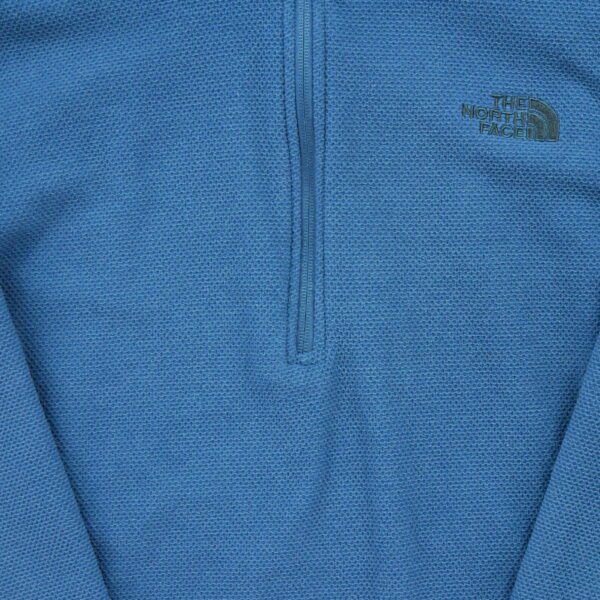Pull polaires homme manches longues bleu The North Face Col Montant