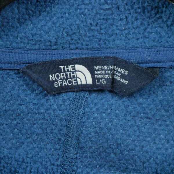 Pull polaires homme manches longues bleu The North Face Col Montant