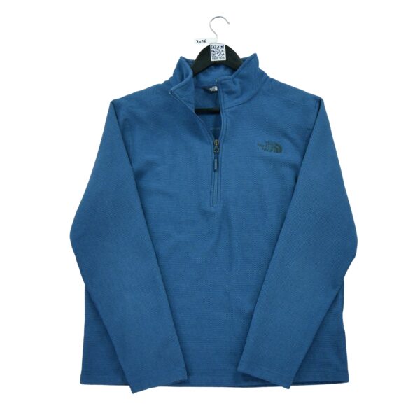 Pull polaires homme manches longues bleu The North Face Col Montant
